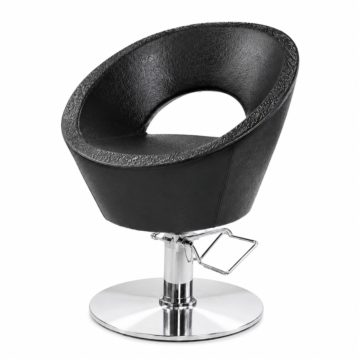 Professional Hydraulic Salon Styling Chair â€“ Premium Round Shell Barber & Beauty Chair | VYBEÂ®