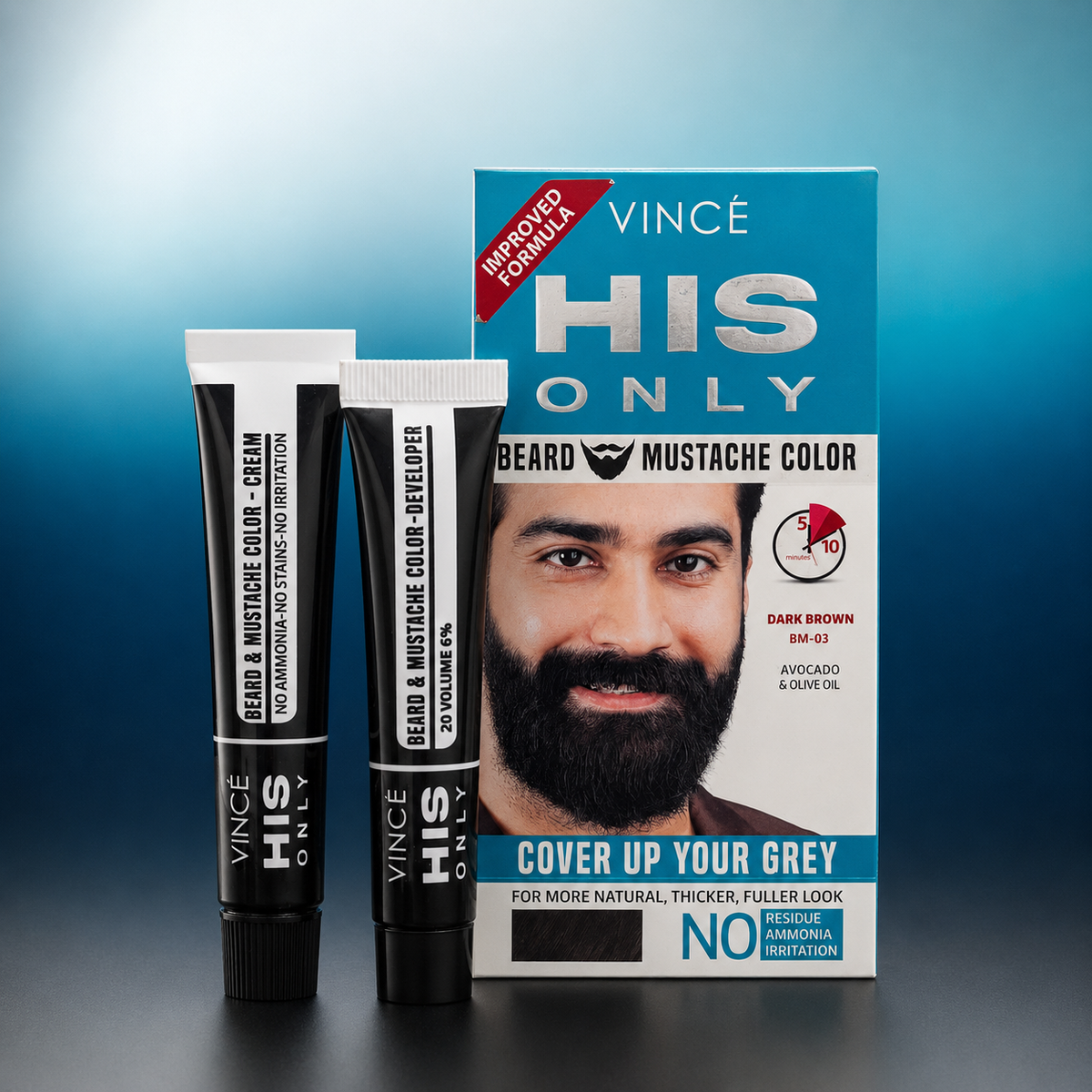 VINCÃ‰ HIS ONLY Beard & Mustache Color (BM-02 , BM-03 , BM-04, BM-05 ) VYBEÂ®