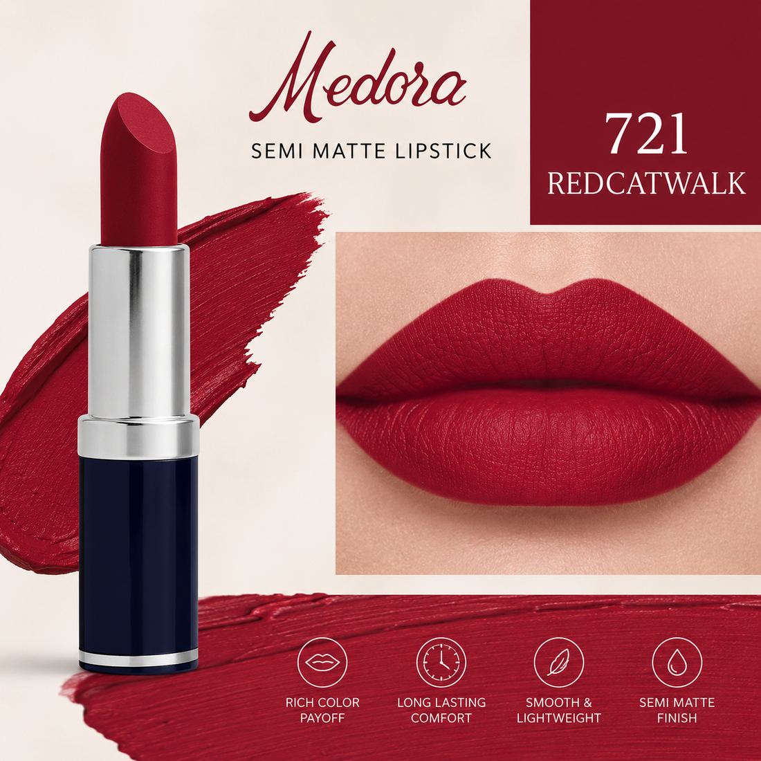 Medora Semi Matte Lipstick
