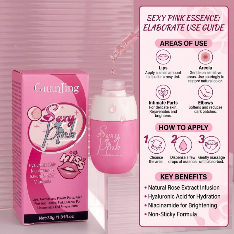 Guanjing Sexy Pink Hyaluronic Acid Nicotinamide Sakura Extract Vitamin C - 30g