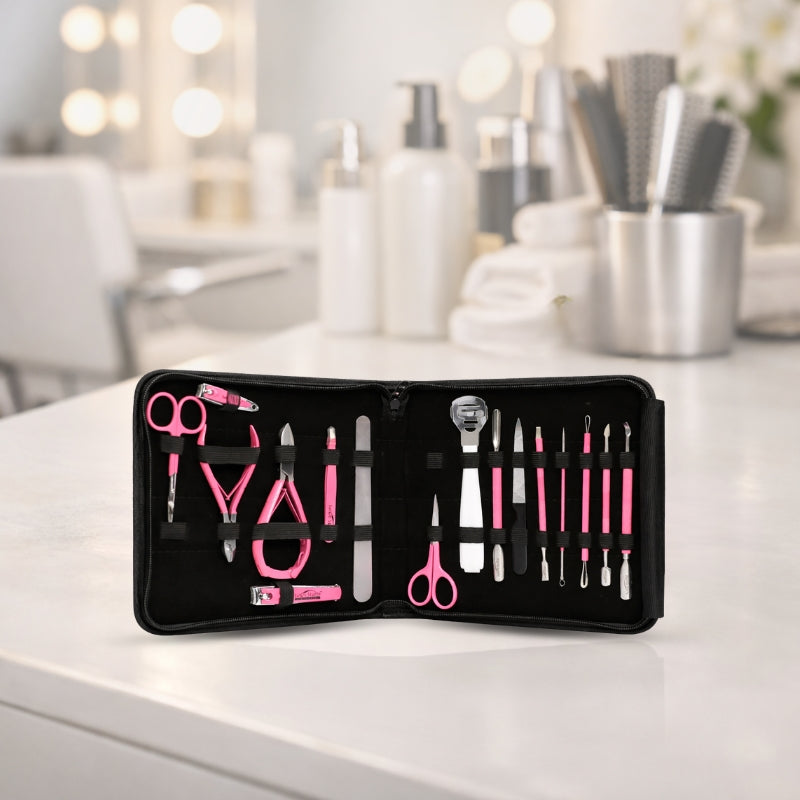 Salon Studio Mani Pedi Tool Kit 16 pcs